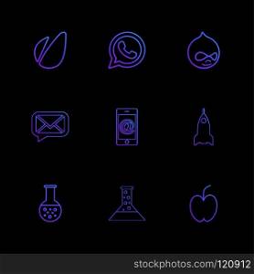 avacardo , whatsapp , message , email , mobile , rocket , apple, flask , beaker,  chemical , icon, vector, design,  flat,  collection, style, creative,  icons 