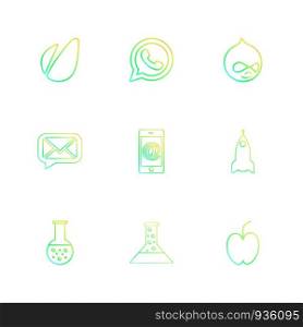 avacardo , whatsapp , message , email , mobile , rocket , apple, flask , beaker, chemical , icon, vector, design, flat, collection, style, creative, icons