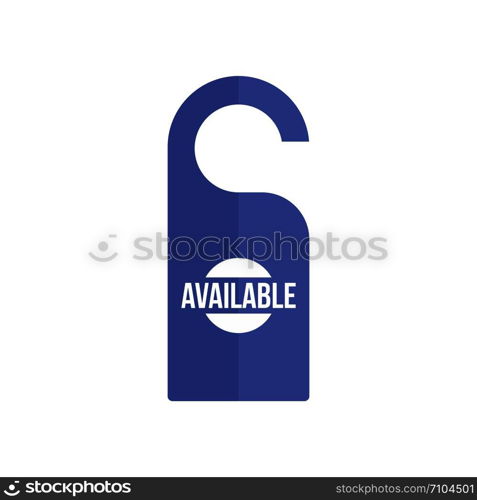 Available hanger tag icon. Flat illustration of available hanger tag vector icon for web design. Available hanger tag icon, flat style