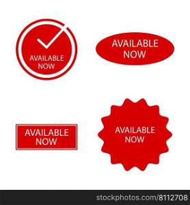 Available icon vector illustration symbol template
