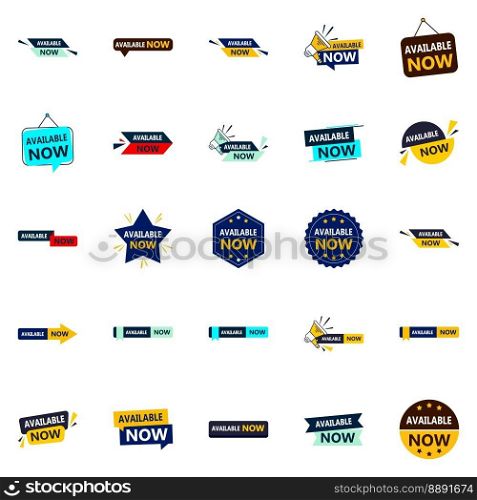 Available Now 25 Vector Banners for Distinctive Marketing Materials