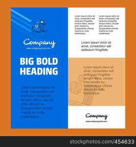 Avatar Business Company Poster Template. with place for text and images. vector background