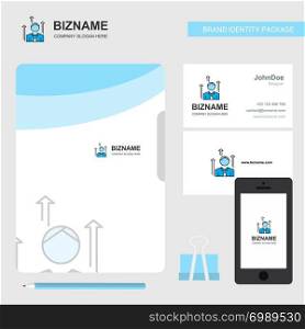 Avatar Business Logo, File Cover Visiting Card and Mobile App Design. Vector Illustration