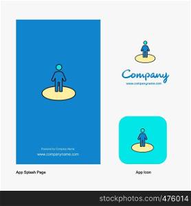 Avatar Company Logo App Icon and Splash Page Design. Creative Business App Design Elements