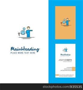 Avatar Creative Logo and business card. vertical Design Vector