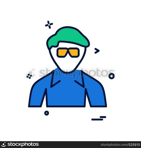 Avatar icon design vector