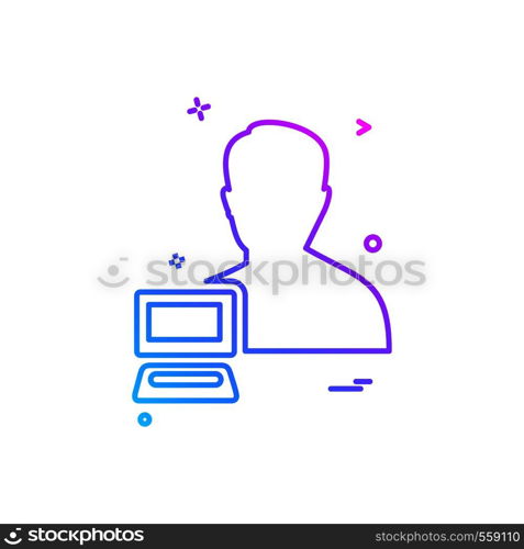 Avatar icon design vector