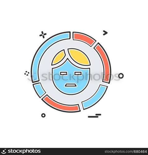 Avatar icon design vector