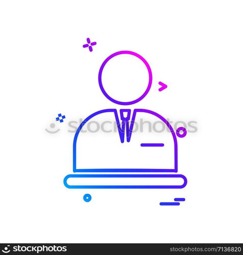 Avatar icon design vector