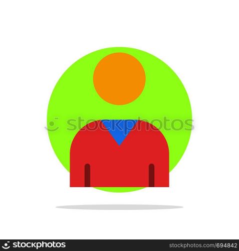 Avatar, Interface, User Abstract Circle Background Flat color Icon