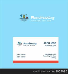 Avatar logo Design with business card template. Elegant corporate identity. - Vector