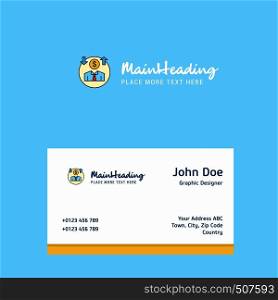 Avatar logo Design with business card template. Elegant corporate identity. - Vector