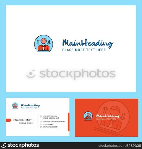 Avatar Logo design with Tagline & Front and Back Busienss Card Template. Vector Creative Design