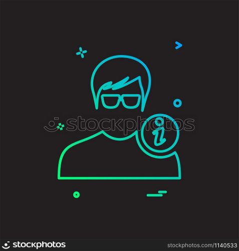 Avatar male icon design vector