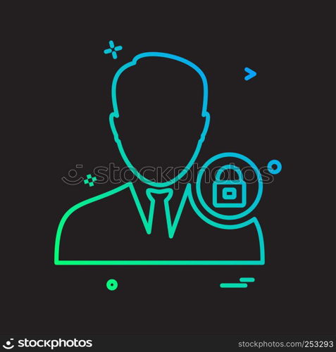 Avatar male icon design vector