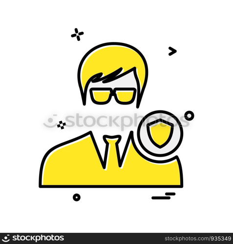 Avatar male icon design vector