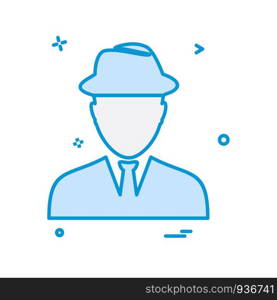 Avatar male icon design vector