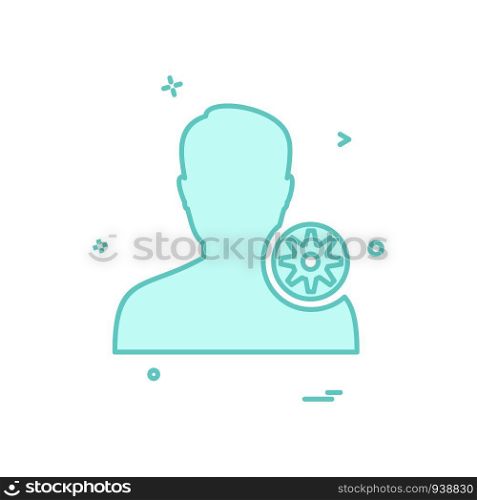 Avatar male icon design vector