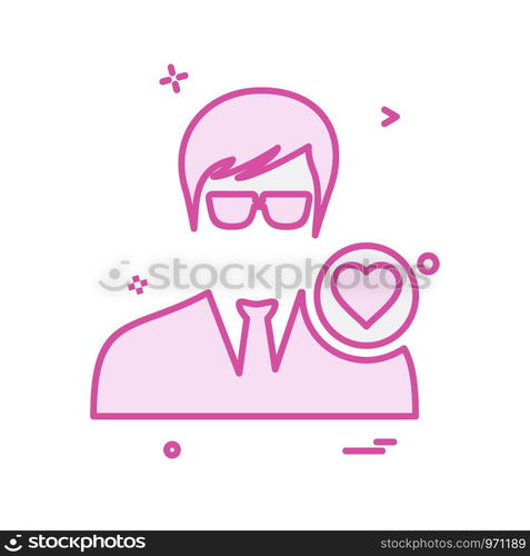 Avatar male icon design vector