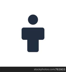 Avatar, Male, People, Profile Flat Color Icon. Vector icon banner Template