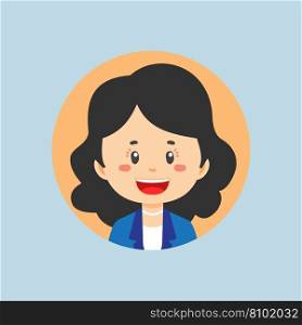 Avatar of a business character Royalty Free Vector Image