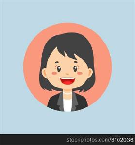 Avatar of a business character Royalty Free Vector Image