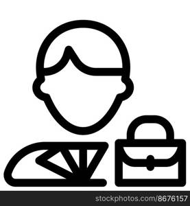 Avatar of a businessman with briefcase