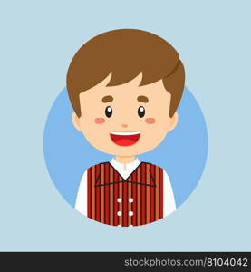 Avatar of a finland character Royalty Free Vector Image