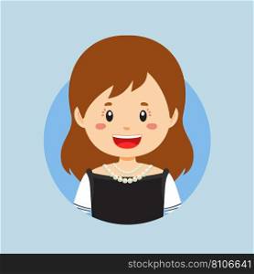 Avatar of a hungarian character Royalty Free Vector Image