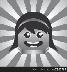 avatar portrait picture icon vector graphic art design illustration