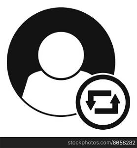 Avatar repost icon simple vector. Report chart. Modern mark. Avatar repost icon simple vector. Report chart