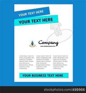 Avatar Title Page Design for Company profile ,annual report, presentations, leaflet, Brochure Vector Background