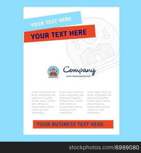 Avatar Title Page Design for Company profile ,annual report, presentations, leaflet, Brochure Vector Background