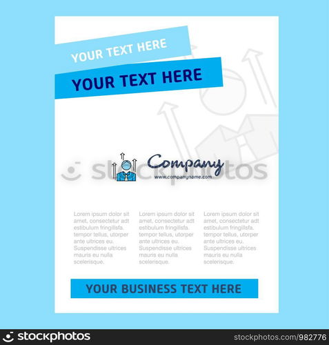 Avatar Title Page Design for Company profile ,annual report, presentations, leaflet, Brochure Vector Background