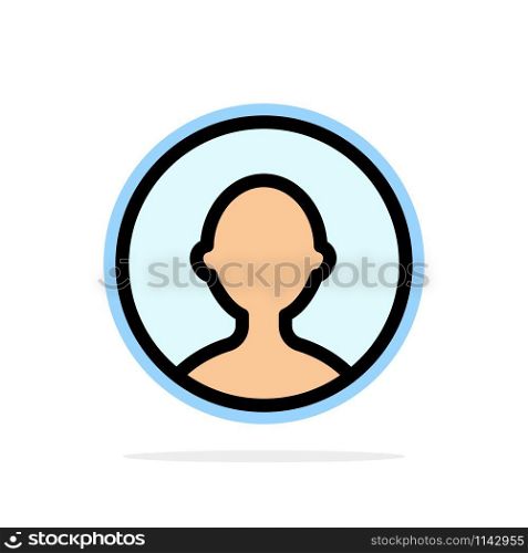 Avatar, User, Profile Abstract Circle Background Flat color Icon