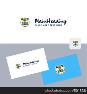 Avatar vector logotype with business card template. Elegant corporate identity. - Vector