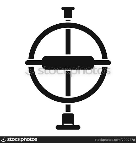 Aviation gyroscope icon simple vector. Accelerometer sensor. Mobile momentum. Aviation gyroscope icon simple vector. Accelerometer sensor