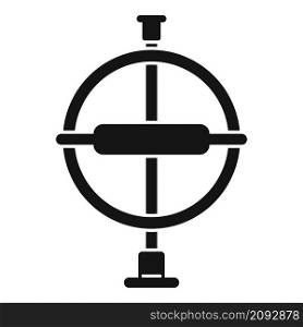 Aviation gyroscope icon simple vector. Accelerometer sensor. Mobile momentum. Aviation gyroscope icon simple vector. Accelerometer sensor