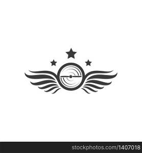 aviation logo vector illustration design template