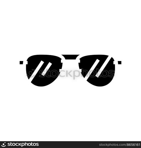 aviator glasses optical glyph icon vector. aviator glasses optical sign. isolated symbol illustration. aviator glasses optical glyph icon vector illustration