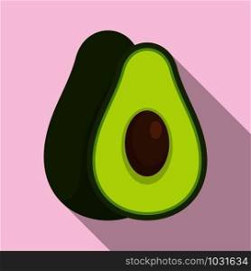 Avocado fruit icon. Flat illustration of avocado fruit vector icon for web design. Avocado fruit icon, flat style