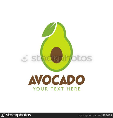 Avocado graphic design template vector isolated illustration