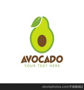 Avocado graphic design template vector isolated illustration
