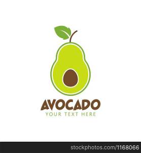Avocado graphic design template vector isolated illustration