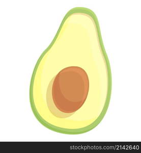 Avocado icon cartoon vector. Green guacamole. Vegetarian food. Avocado icon cartoon vector. Green guacamole