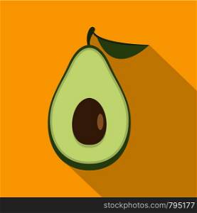 Avocado icon. Flat illustration of avocado vector icon for web. Avocado icon, flat style