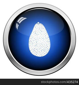 Avocado icon. Glossy Button Design. Vector Illustration.