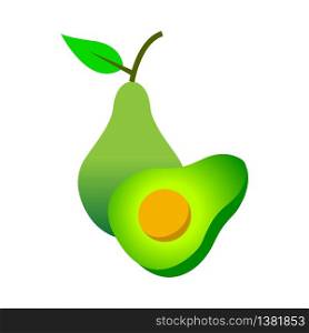 Avocado icon illustration vector