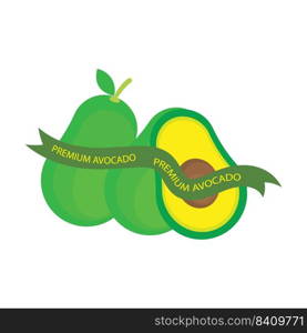 Avocado icon template vector design