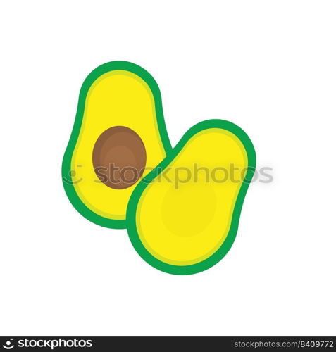 Avocado icon template vector design